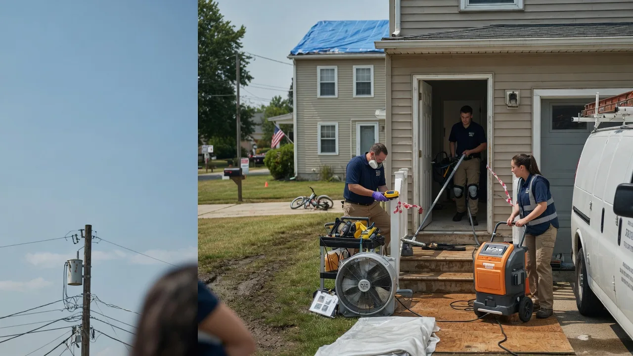 Water Damage Repair in Bourneville, OH near me